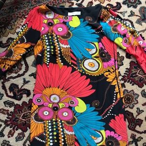Trina Turk retro print dress, size S
